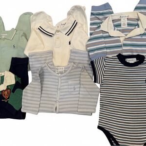 Ralph Lauren Baby Romper Collection (6 Pieces)